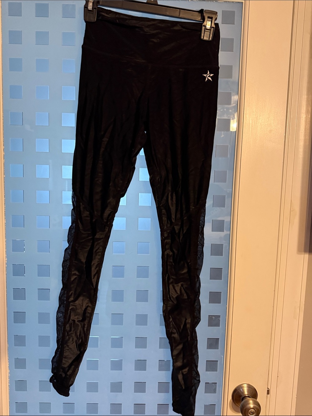 Rebel Athletic AXS Black leggings with mesh sides